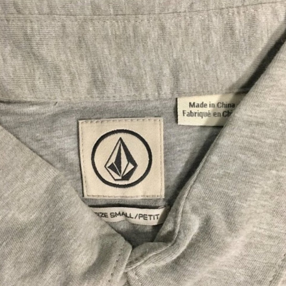 Volcom Banger Polo grey size small - Picture 4 of 7